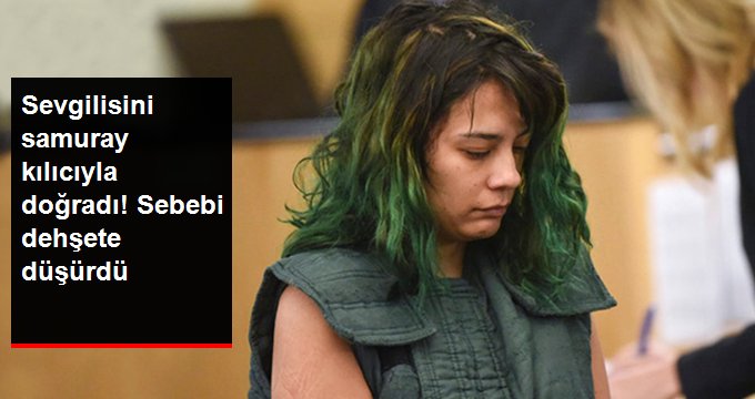 KISKANÇ KADIN, SEVGİLİSİNİ SAMURAY KILICIYLA DOĞRAMAYA ÇALIŞTI!
