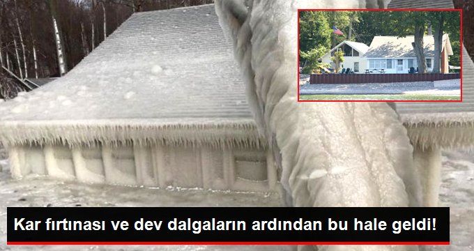 ABD’de Kar Fırtınası Buzdan Ev Yarattı
