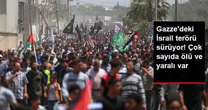 İsrail Askerleri, Gazze Sınırında 3 Filistinliyi Öldürdü, Yüzlerce Filistinliyi Yaraladı