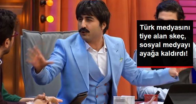 Türk Medyasını Tiye Alan Skeç, Sosyal Medyayı Ayağa Kaldırdı!