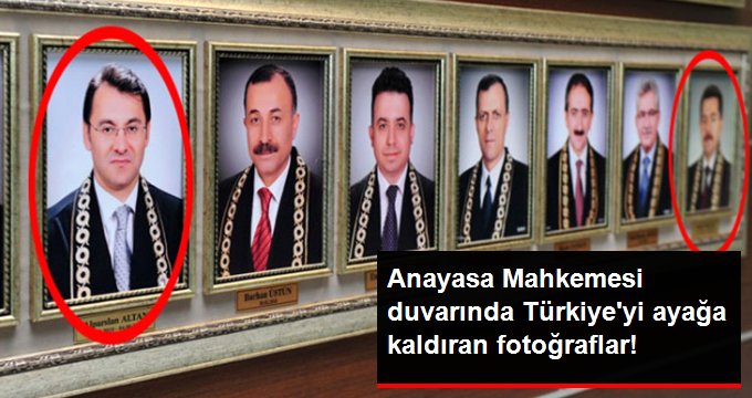Anayasa Mahkemesi Karşılama Salonunda Tepki Çeken Fotoğraflar