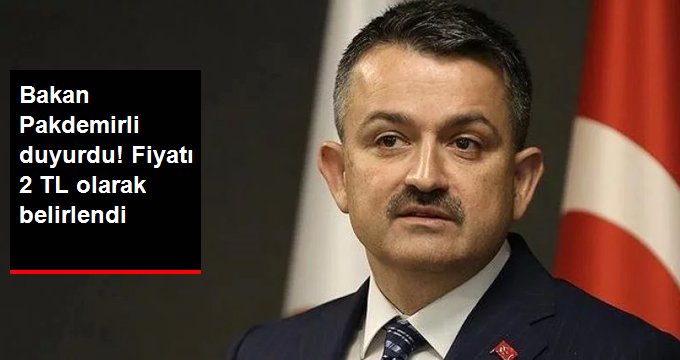 Bakan Pakdemirli: Çiğ Süt Tavsiye Fiyatı 2 TL Olarak Belirlenmiştir