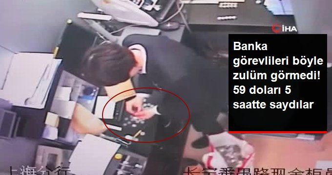 3 Bin Adet Madeni Parayla Bankaya Geldiler! 59 Doları 5 Saatte Saydılar