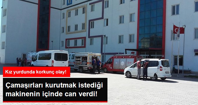 Eşarbını Çamaşır Kurutma Makinesine Kaptıran Temizlik Görevlisi Feci Şekilde Can Verdi