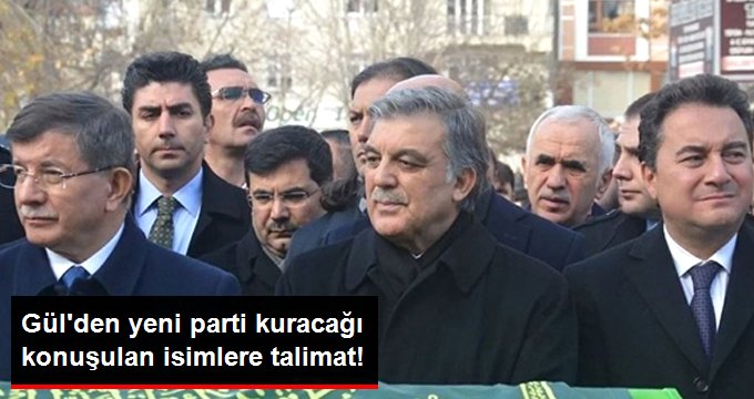 Abdullah Gül’den Yeni Parti Kuracağı Konuşulan Babacan ve Davutoğlu’na Talimat: Bekleyin