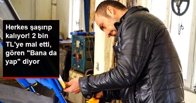 Topladığı Hurdalardan Kendi Aracını Yaptı