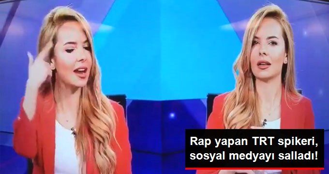 Yayın Öncesi Rap Yapan TRT Spikeri, Sosyal Medyayı Salladı