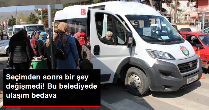 Seçimden Sonra Bir şey Değişmedi! Bu Belediye Minibüsünde Para Geçmiyor