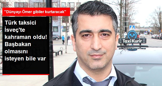 Kredi Kartını Müşterisine Veren Türk Taksici, İsveç’te Kahraman Oldu