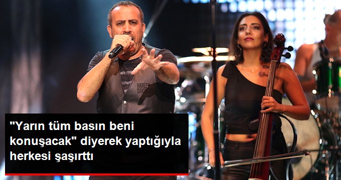 Tarım ve Seracılık Festivalinde Sahneye Çıkan Haluk Levent, Domateslerden Oluşan Kolye Taktı