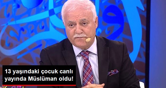 13 Yaşındaki Çocuk Canlı Yayında Müslüman Oldu!