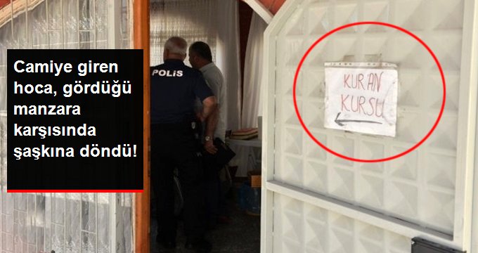 Kur’an Kursuna Giren Hırsızlar Sadaka Paralarını Çalıp İçerde Yemek Yedi!