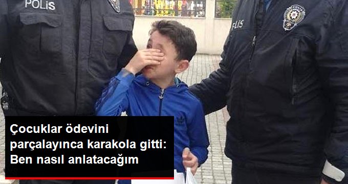 Küçük Öğrenci, Çocuklar Ödevini Parçalayınca Karakola Gitti