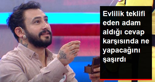 Stüdyodaki Evlilik Teklifi Bu Kez Mutlu Sonla Bitmedi!