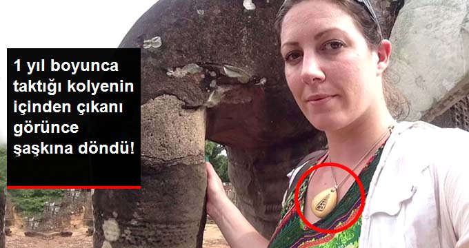 1 yıl boyunca boynunda taşıdığı kolyenin içinden çıkanı görünce neye uğradığını şaşırdı!