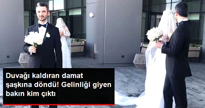 Duvağı kaldıran damat şaşkına döndü! Gelinliği giyen bakın kim çıktı