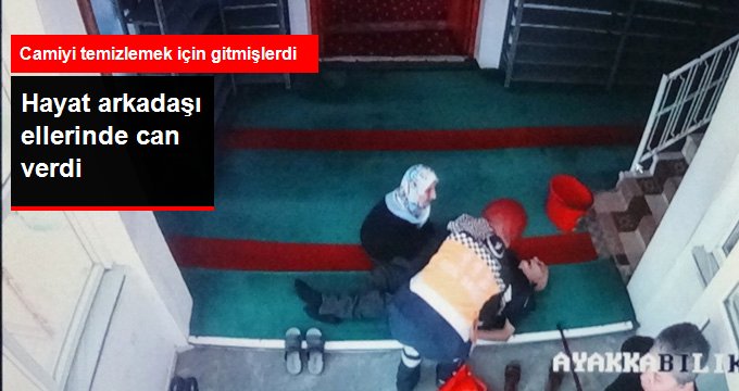 Hayat arkadaşı ellerinde can verdi