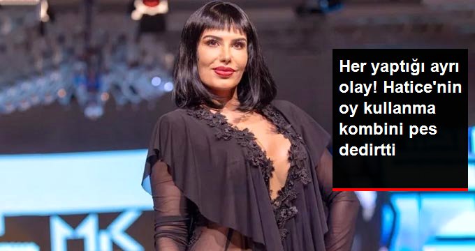 Hatice’nin oy kullanmaya giderken yaptığı kombin herkesi şaşırttı