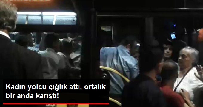 Halk otobüsünde taciz! Kadın yolcu çığlık attı, ortalık bir anda karıştı