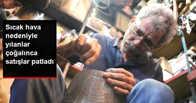 Şanlıurfa’da sıcak havayla birlikte yılan kapanı satışları arttı