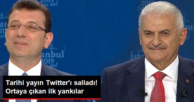 Ekrem İmamoğlu ile Binali Yıldırım’ın canlı yayını sosyal medyayı salladı!