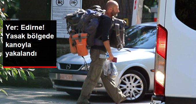 Askeri yasak bölgeye kanoyla girdi