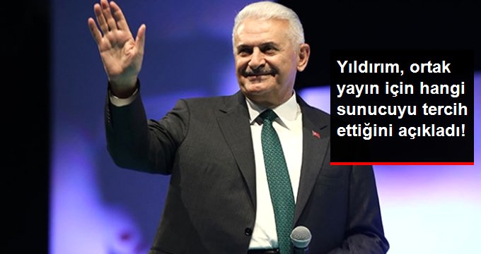Binali Yıldırım, İmamoğlu ile yapacakları ortak yayın için hangi sunucuyu tercih ettiğini açıkladı!