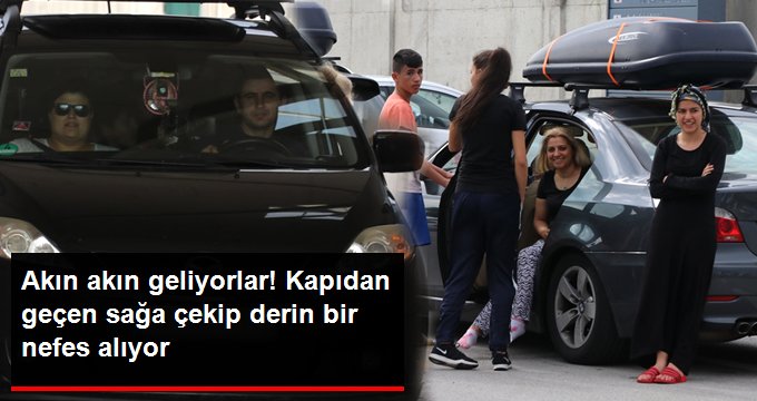 Sınırda büyük yoğunluk! Gurbetçiler akın akın geliyor