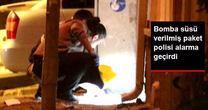 Bomba süsü verilmiş paket polisi alarma geçirdi