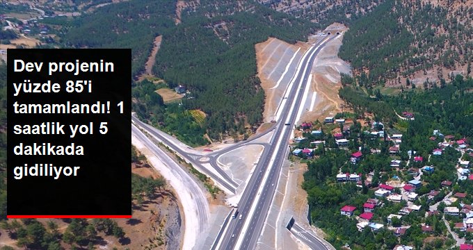 Kahramanmaraş-Kayseri kara yolu projesi ile 1 saatlik yol 5 dakikaya düştü