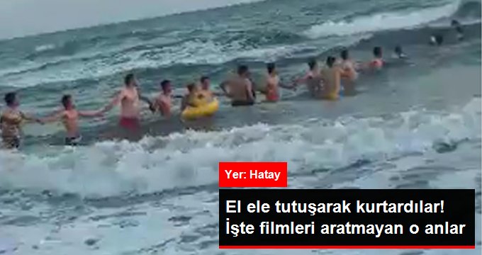 İnsan zinciri oluşturup hayat kurtardılar