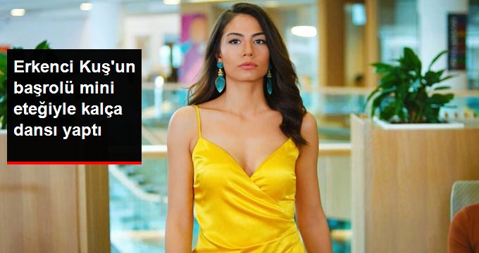 Oyuncu Demet Özdemir, kırmızı mini eteğiyle kalça dansı yaptı