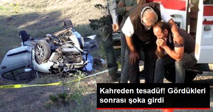 Kazaya yardım etmek isterken babasının cansız bedeniyle karşılaştı