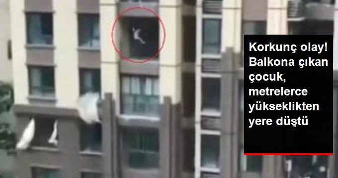 Çin’de 6. kattan düşen 3 yaşında çocuk, açılan çarşaf sayesinde ölümden döndü