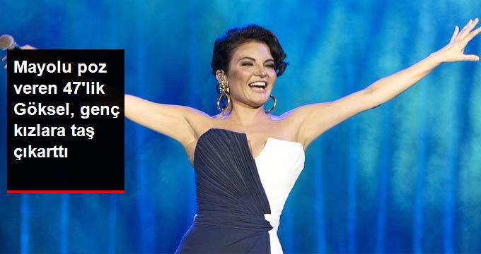 Mayolu fotoğraflarını paylaşan şarkıcı Göksel, fiziğiyle tam not aldı