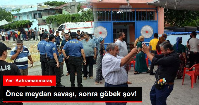 Önce kavga ettiler, sonra halay çektiler