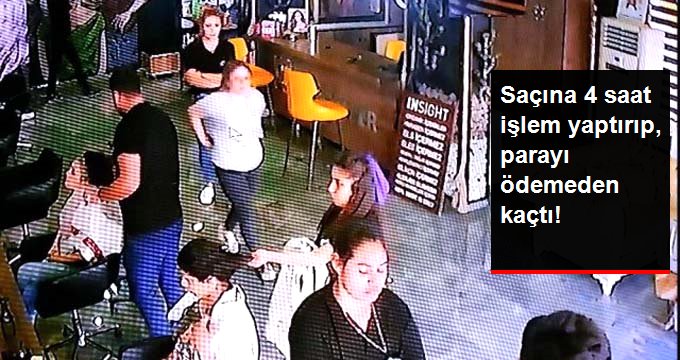 Kuaförde saçına kaynak yaptıran kadın, hesabı ödemeden kaçtı