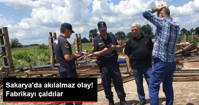 Sakarya’da pes dedirten hırsızlık! Fabrikayı çaldılar