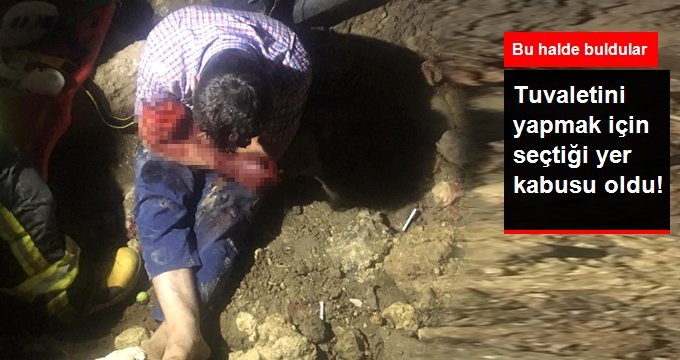 Tuvaletini yapmak için seçtiği yer kabusu oldu!