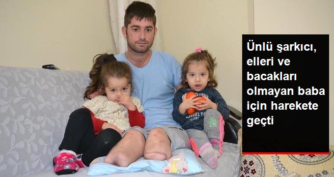 Ünlü sanatçı Haluk Levent kollarını ve bacaklarını kaybeden baba için kampanya başlatacak