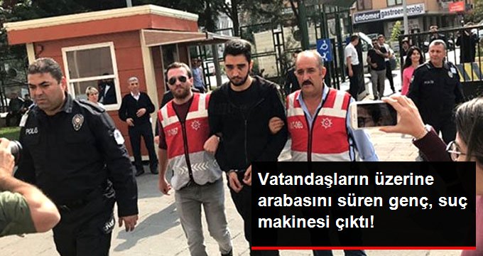 Otomobilini vatandaşların üzerine süren gencin, tüfek ve bıçakla adam yaralama olayı bulunuyor