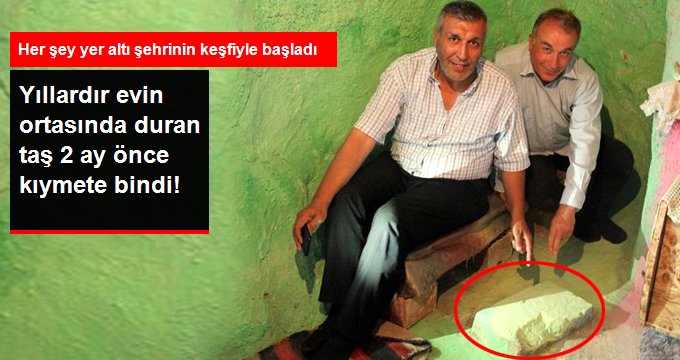 Evin ortasında taşla yaşıyorlar! “Yer altı şehrinin girişlerinden biri olabilir”