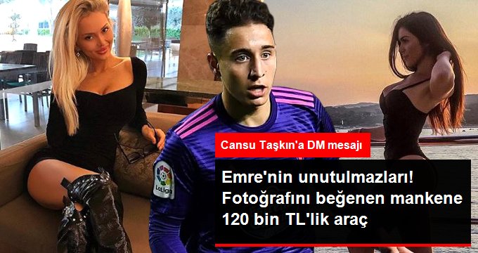 Emre Mor’un unutulmaz olayları! Fotoğrafını beğenen mankene 120 bin TL’lik araba