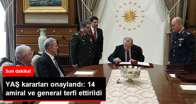 Son dakika! Cumhurbaşkanı Erdoğan’ın onayladığı YAŞ kararları açıklandı